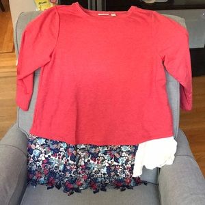 Logo Lounge 3/4th Sleeve Top NWOT